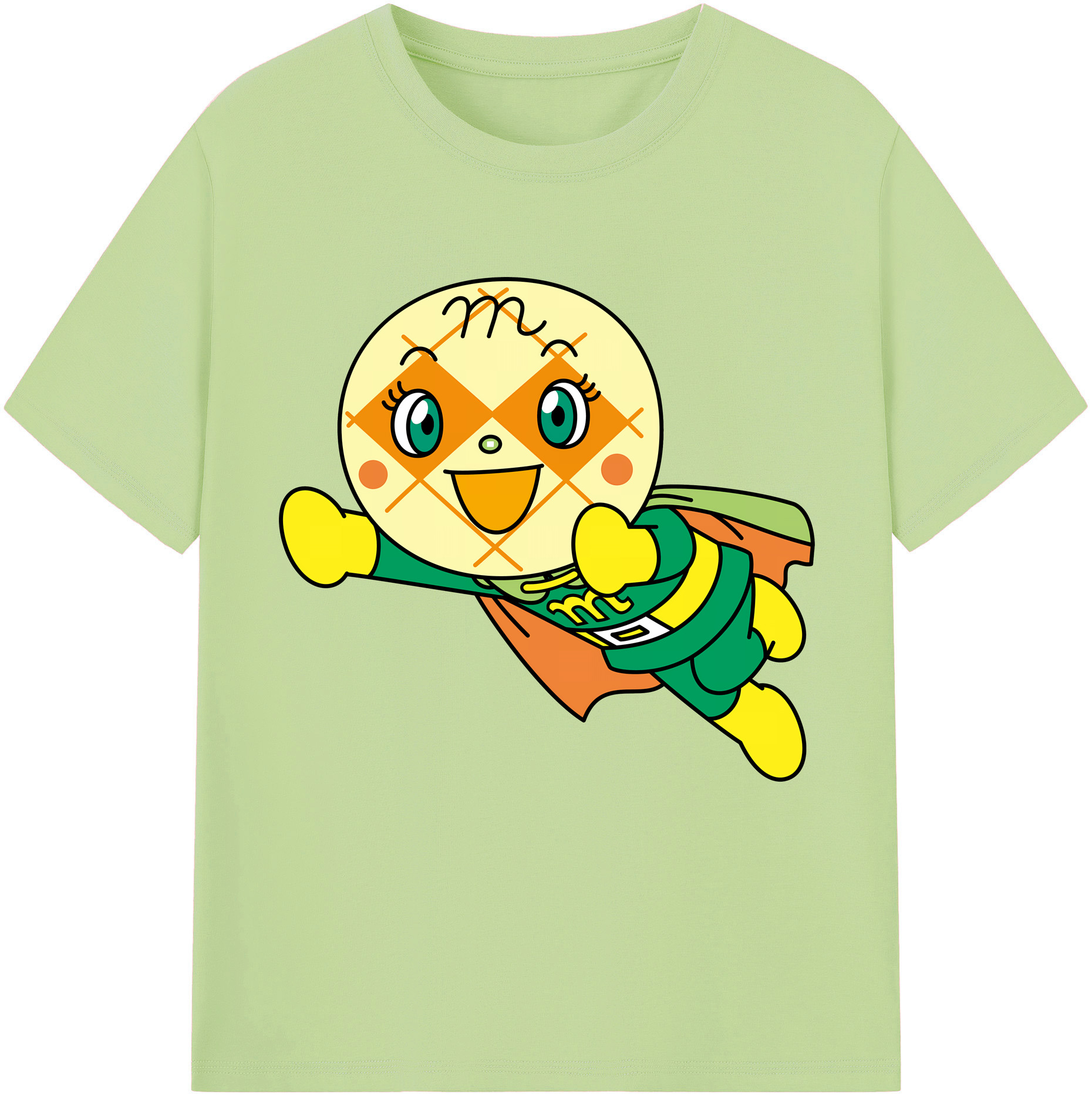（画像用） アンパンマン Anpanman 綿100％半袖Tシャツ（フロントプリント）